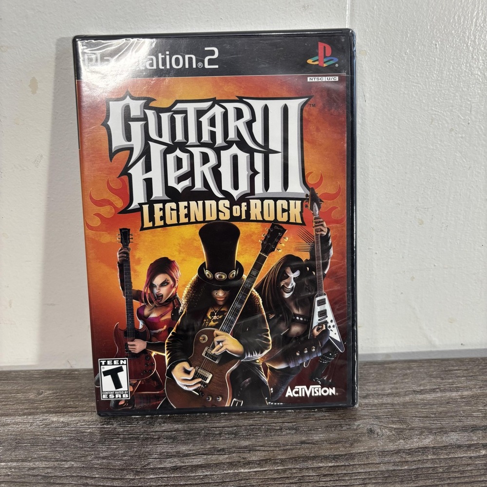 Guitar Hero III Legends Of Rock Sony PlayStation 2 PS2 NEW Sealed Activision